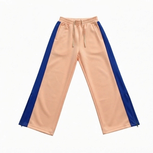 New Men's Cotton Sweatpants <b>Loose</b> <b>Fitting</b> Casual Wear Premium Flare <b>Trousers</b> for Men in Polyester Wide Leg with Custom Logo - Product Image 1