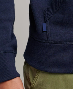Sudadera con Capucha Azul Marino para Hombre, Corte Regular, Tejido de Algodón, Casual, Manga Larga, Color Sólido, Diseño con Bolsillo, Ropa de Otoño - Product Image 6