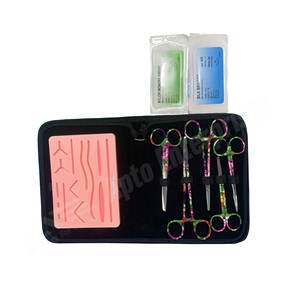 Apto Enterprises Kit de práctica de sutura quirúrgica Material de acero inoxidable para Kit de sutura médica Instrumentos médicos - Product Image 1