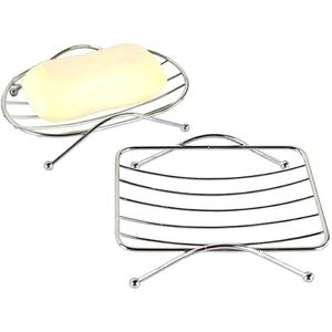 Porte-savon en acier inoxydable, plateau à savon pour salle de bain, porte-savon antirouille, porte-savon drainant pour évier de cuisine, douche - Product Image 2