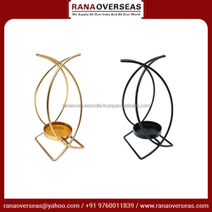 Bougeoir en métal fini or noir de style unique pour Noël et les mariages Fournisseur de confiance aux taux du marché - Product Image 6