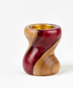 Premium Quality Handmade <b>Wood</b> & Epoxy Resin Inlay Incense Holder Glossy Finished Trendy Bakhoor <b>Burner</b> <b>For</b> Ramadan Eid Festive - Product Image 1