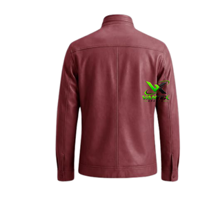 เสื้อแจ็คเก็ตหนังแท้สีดำสำหรับผู้ชาย VANTEX รุ่นรักษ์โลก สไตล์วินเทจ สำหรับขี่มอเตอร์ไซค์ ทรงเข้ารูป ปกคอพับ ซับในผ้าฝ้ายสำหรับฤดูหนาว พร้อมซิป - Product Image 6