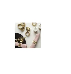 Anillo de servilleta artístico de metal diseñado para añadir un toque único a las decoraciones de la mesa de comedor - Product Image 1