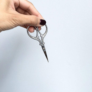High Quality Stainless Steel Antique Style Embroidery <b>Scissors</b> for Precision Thread Cutting <b>Sewing</b> and Needlework - Product Image 1
