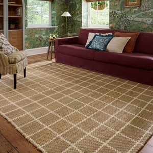 Alfombra Oriental Rectangular Trenzada Multicolor con Patrón Geométrico, Hilos Reciclados, Base de Yute, Pelo Bajo, Apta para Mascotas, Antideslizante - Product Image 6