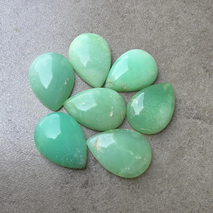 Crisoprasa Verde Natural AAA+ en Forma de Pera, Cabujón con Base Plana, Calibrada, Piedra Preciosa Suelta para Joyería - Product Image 4
