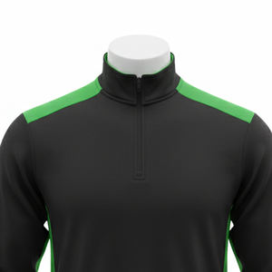 เสื้อคอเต่าคุณภาพสูง ซิป ¼ ตัว ผ้าโพลีเอสเตอร์ 100% ไม่เป็นขุย น้ำหนัก 220 กรัม พร้อมซิปด้านหน้าและแผงตัดเย็บที่ไหล่ - Product Image 2