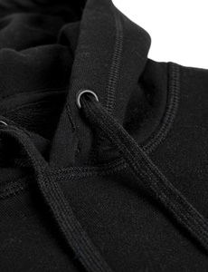 Sweat-shirt à capuche zippé noir pour homme, coupe classique, en molleton polyester/coton, décontracté, séchage rapide, respirant, 300g, pour l'hiver - Product Image 4