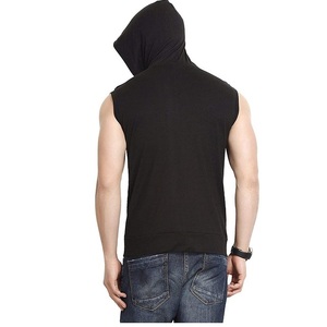 Hoodie sans manches pour homme de qualité supérieure, prix raisonnable, jersey pour homme, 100% coton - Product Image 4
