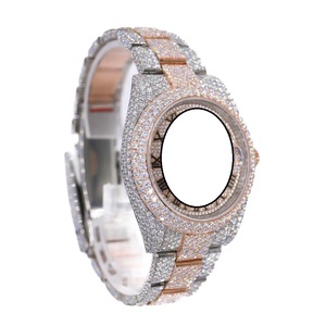 RUDRA JEWELS <b>WATCHES</b> Luxury Stainless Steel Automatic Mechanical Japan Movement12 Sport Elegant Moissanite Square <b>Case</b> <b>Watch</b> - Product Image 3