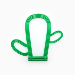 Gancho de pared de ratán con diseño floral hecho a mano, ganchos multiusos para ropa, organizador de pared para habitación infantil - Product Image 2