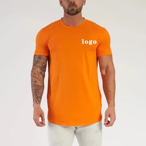 T-shirt à manches courtes pour homme, bleu, à séchage rapide, col rond, coupe classique, design sportif, logo imprimé sur le devant - Product Image 2