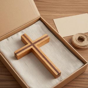 Cruz Cristiana de Madera para Colgar en la Pared, Decoración para Iglesia, Sala de Oración, Hogar, Capilla, Sala de Estudio Bíblico, Sala de Estar, Dormitorio, Regalo - Product Image 2