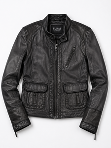 <b>Men's</b> <b>Leather</b> <b>Jacket</b> Streetwear Varsity <b>Jacket</b> Casual Winter Style Windproof Breathable <b>Men's</b> OEM Service - Product Image 6