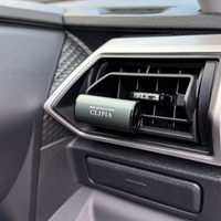 Penyegar Udara Mobil Portabel Isi Ulang CLIPIA Plastik - White Musk G-79 (Metallic Iron Gray) Penghilang Bau