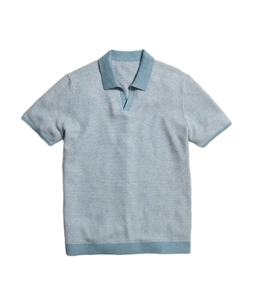 Suéter Polo de Punto 100% Algodón para Hombre, Manga Corta, Cuello Camisero, Botones al Frente, Transpirable, para Verano - Product Image 6