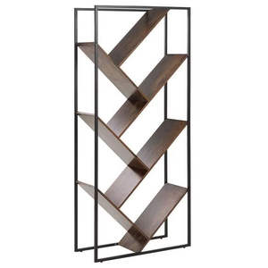 Estantería de Madera Maciza y Hierro de Lujo para Sala de Estar, Diseño Ecológico y Duradero, Estantería de Almacenamiento Multicapa Resistente y Portátil - Product Image 1