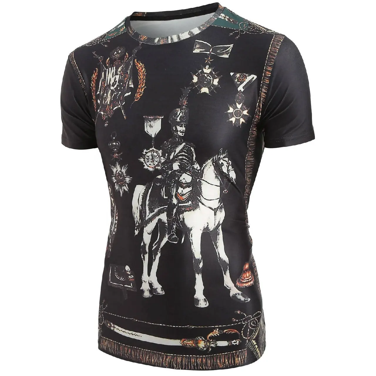 Neue Mode Herren Sublimations-T-Shirt Polyester Made meistverkaufte T-Shirts Herstellung in Pakistan von HEAVEN FORCES