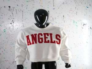 Sudadera ANGELS WHITE con cuello alto, 100% rojo, con apliques bordados, cuello ancho, hilos finos - Product Image 5