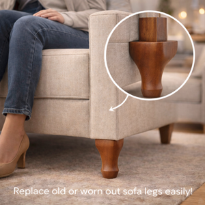 Modern Solid Wood <b>Sofa</b> <b>Legs</b> Heavy Duty Couch Feet <b>for</b> Furniture <b>Replacement</b> Living Room Design - Product Image 6