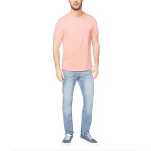T-shirt d'été rose clair tendance pour homme, séchage rapide, anti-plis, épaules tombantes, grande taille adulte, idéal pour le streetwear - Product Image 5