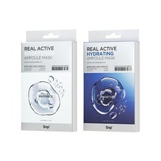 Maschera in Filtro SNP Real Active Ampoule (10 Fogli) Idratante/Radiante per Viso, Elasticità e Luminosità con Peptidi - Sconto Esclusivo - Product Image 1