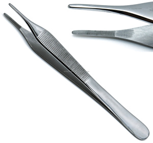 Pinces à tissus Adson, pinces chirurgicales en acier inoxydable, 1x2 dents, ensemble d'instruments manuels, instrument médical pour la chirurgie générale, taille 5 - Product Image 6