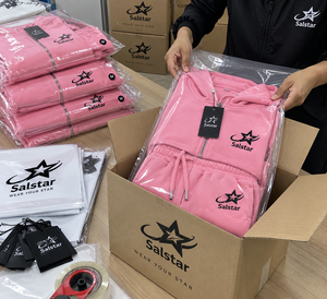 Custom Women’s <b>Pink</b> 2 Piece Tracksuit Set Cropped <b>Hoodie</b> & Jogger Pants Wholesale Casual Sportswear Manufacturer - Product Image 5
