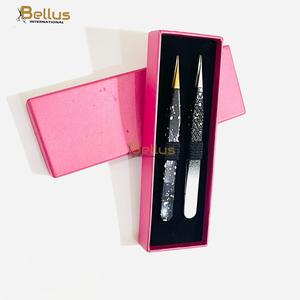 Bellus International <b>Professional</b> Straight Volume Lash Tweezers Stainless Steel Smooth Tip Strong Hold Durable Custom Eyelash - Product Image 1