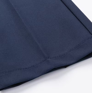 Medium-Large High School Children Back-To-School Solid Color Uniform Trousers 100% Cotton Woven Pocket Loose Tight Waist Belt - Product Image 6