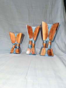 Portavelas de Resina y Madera Hecho a Mano, Soporte Decorativo Asequible para Iluminación del Hogar y Ambiente Acogedor - Product Image 6