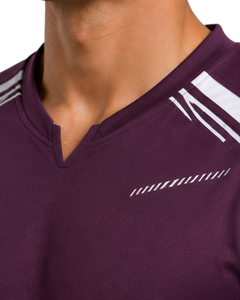 Purple <b>White</b> Men Performance T Shirt Short Sleeve Sports Jersey Quick Dry Breathable Custom Athletic Gym Training Workout <b>Tee</b> - Product Image 6