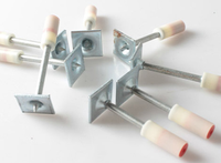 Mini clous ronds pour plafond, outils de décoration intégrés, clous en acier pour pistolet à clous avec tête plate et tiges lisses