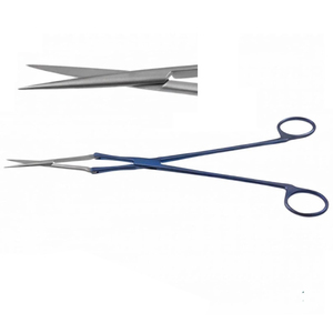 Ciseaux articulés doubles Brophy-Metzenbaum SURGINEXA SR-OP-0370, revêtement titane, droits, 11 pouces, instruments hospitaliers réutilisables - Product Image 1