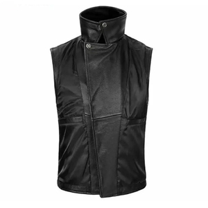 Gilet en cuir véritable pour homme, à porter en hiver, gilet en cuir tendance à vendre, nouvelle arrivée, gilet en cuir - Product Image 5