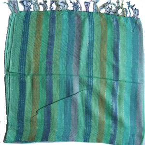 Printed Stripe Design Handloom Scarf Lightweight Soft Cotton Woven Fashion <b>Wrap</b> Traditional Artisan <b>Shawl</b> Unisex Casual Elegant - Product Image 2