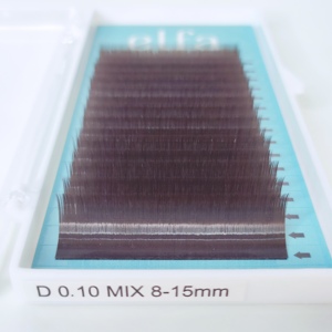 ขายส่งขนตาปลอม HY LON FIBER 0.03 ออมเบร ฟูลวอลลุ่ม นุ่มเป็นธรรมชาติ ELFA EF3 ถาดต่อขนตาแบบกำหนดเอง แบรนด์ส่วนตัว - Product Image 2