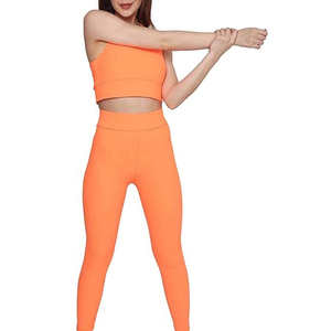Ensemble de yoga sans couture 2 pièces pour femme, tenue de sport, leggings taille haute, soutien-gorge de sport rembourré, vêtements de fitness, vêtements de sport actifs - Product Image 1