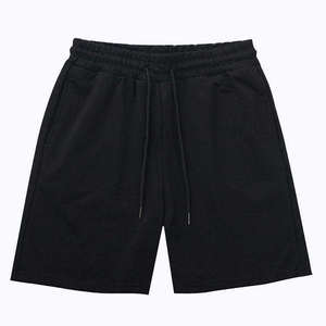 Shorts en coton 100% OEM pour hommes, vente en gros, logo personnalisé, pantalons de jogging d'extérieur, style streetwear de haute qualité avec cordon de serrage - Product Image 1