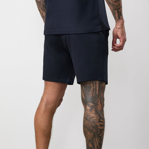 Shorts de sport décontractés pour hommes, longueur genou, été-automne, séchage rapide, respirants, écologiques, avec cordon de serrage, confortables, couleur unie, en toile - Product Image 2