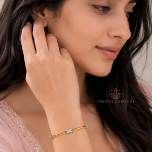 Minimalist Bangle <b>Bracelet</b> 925 Sterling <b>Silver</b> Gold Plated Butterfly <b>Charm</b> Dainty Stackable Jewelry Wholesale Manufacturer - Product Image 5
