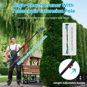 Tagliasiepi Elettrico Multifunzione 3-in-1 Senza Fili, Mini Tosatore per Erba Rotante a 90 Gradi con Batteria - Product Image 5