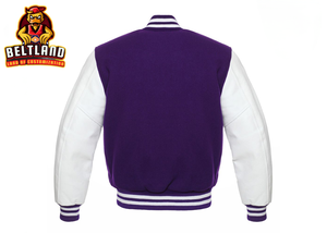 เสื้อแจ็คเก็ตวาร์ซิตี้ผู้ชายแบบสั่งทำพิเศษ คุณภาพพรีเมียม ทำจากผ้าขนสัตว์และแขนหนัง ปรับแต่งได้ด้วยโลโก้และแบรนด์ของคุณเอง - Product Image 2