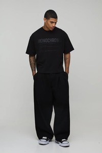 mens oversized boxy fit t shirt drop shoulder loose fit heavy cotton streetwear blank <b>tshirt</b> fast shipping supplier - Product Image 4