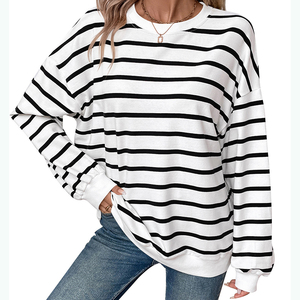 Sudadera de Algodón de Alta Calidad con Media Cremallera y Manga Larga para Mujer, Informal, Tejida, Transpirable, con Estampado de Letras y Logotipo Personalizado - Product Image 2