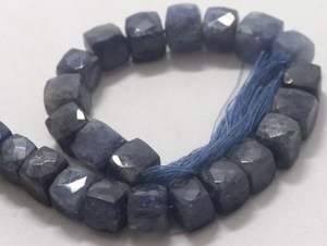 AAA Natural 7-8 MM Lolite Faceted 3D Cube <b>Beads</b> 8 Inch Lolite Faceted 3D Cube <b>Beads</b> For Jewelry Making Supplies Wholesale - Product Image 5
