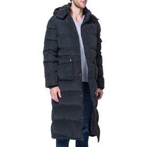 Men's Winter Warm Puffer Coat Men Packable Puffer <b>Jacket</b> Long Coat <b>with</b> Hooded Compressible Insulated Cold Weather Outerwear - Product Image 1