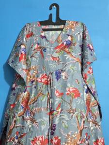 Exclusivo Kaftán de Algodón Puro Ecológico con Estampado Digital Hecho a Mano para Mujer, Ropa de Dormir, Venta al por Mayor ODM - Product Image 2