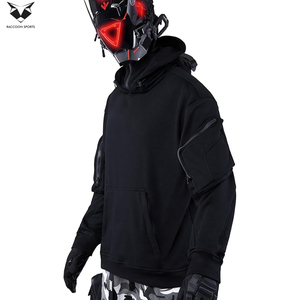 เสื้อฮู้ดเทคแวร์สีดำแบบสวมหัว น้ำหนักเบา คุณภาพพรีเมียม ดีไซน์ทันสมัย สไตล์สตรีทแวร์  รุ่นใหม่ล่าสุด จากผู้ผลิตชั้นนำ - Product Image 2